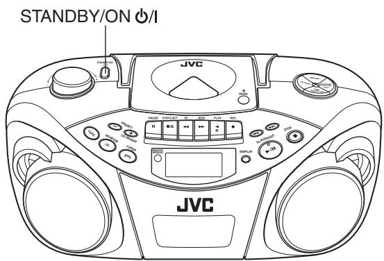 JVC RC-EX25SE - ALLUMER ET ÉTEINDRE L'UNITÉ - 1