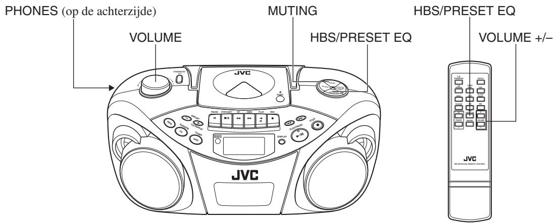 JVC RC-EX25SE - Om dearendweerte geven wanneer CD oftuner geseleeteerd is - 3