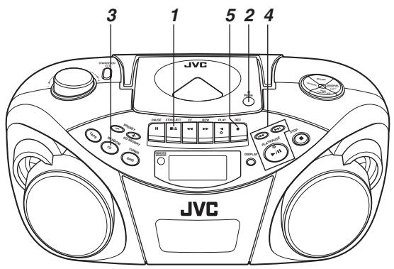 JVC RC-EX25SE - Enregistrement synchronisé avec la lecture d'un CD - 1
