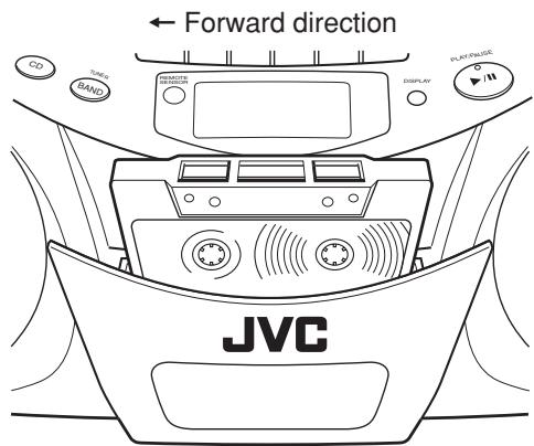 JVC RC-EX30B - Loading a cassette - 1