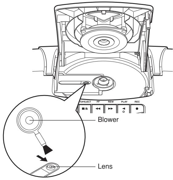 JVC RC-EX30B - Open the disc door and clean the lens. - 1