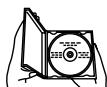 JVC XL-PG300BE - Modo di togliere il disco dalla sua custodia - 1