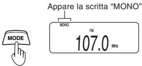 JVC XL-PR2BE - Per selezionare la modalità monofonica - 1