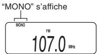 JVC XL-PR2BE - Pour selectionner le mode mono - 2