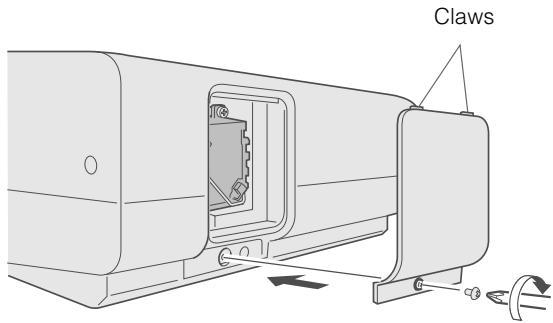 JVC DLA-HD100 - Attach the lamp cover - 1