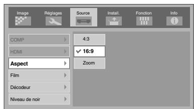 JVC DLA-HD100 - Réglez sur "16:9" - 2