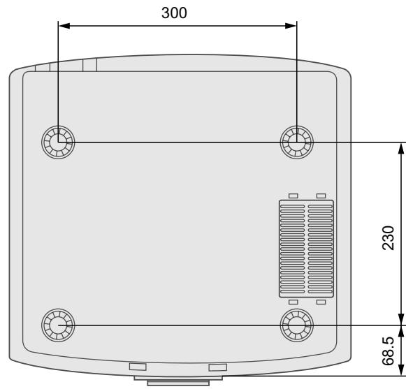 JVC DLA-HD100 - Dimensiones - 2