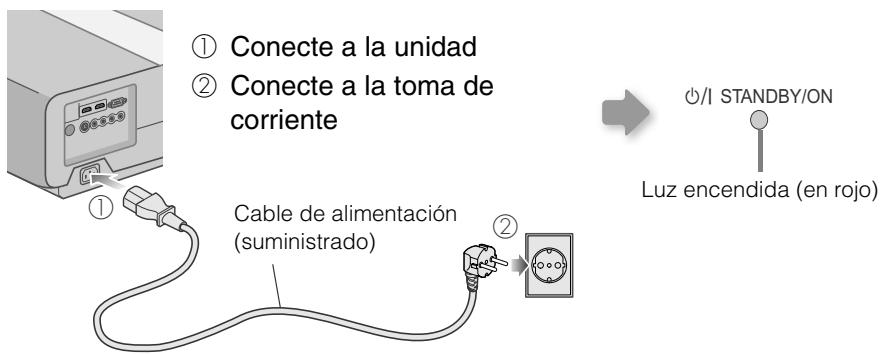 JVC DLA-HD100 - Introduzca el enchufe en la toma - 1