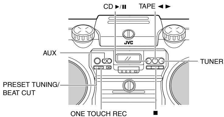 JVC RV-NB1E - Benutzung der Fernbedienung Drucken Sie die Taste REVERSE MODE. - 2