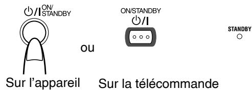 JVC RV-NB1E - Appuyez sur la touche / ON/STANDBY. - 1