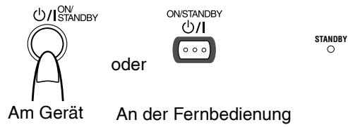 JVC RV-NB1E - Drucken Sie die Taste ON/STANDBY. - 1