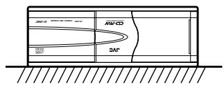 JVC CH-X500 - Lors de la suspension de l'appareil dans le coffre (Fig. e) - 6