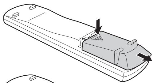 JVC EX-A5 - De batterijen in de afstandsbedieningplaatsen - 1
