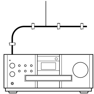 JVC EX-A5 - De FM-antenne aansluiten (meegeleverd) - 2