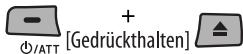 JVC KD-R301 - Zwangsweises Ausschieben einer Disc - 1