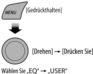 JVC KD-R301 - Speichern Ihres eigenen Klangmodus - 1