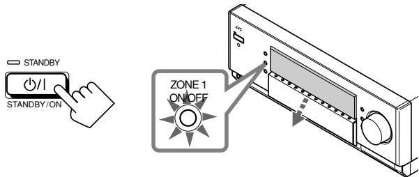 STANDBY // STANDBY/ON ZONE 1 ON/OFF