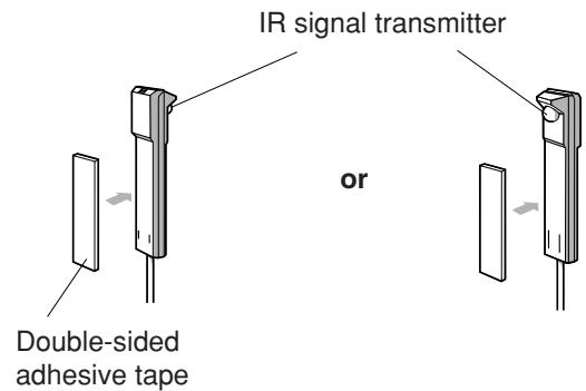 IR signal transmitter or Double-sided adhesive tape