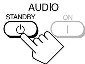 JVC RX-DP20VBK - Press AUDIO | (ON). - 2