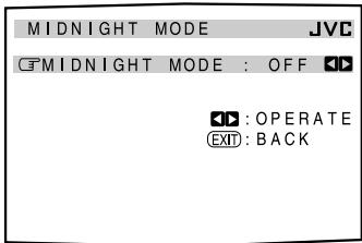 JVC RX-DP20VBK - Setting the Midnight Mode—MIDNIGHT MODE - 1