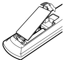 JVC RX-DP20VBK - Putting Batteries in the Remote Control - 3