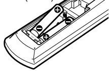 JVC RX-DP20VBK - Putting Batteries in the Remote Control - 2