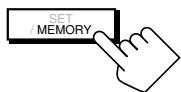 JVC RX-DP20VBK - Press MEMORY (inside the front door). - 1