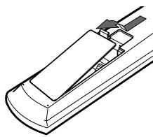 JVC RX-DP20VBK - Putting Batteries in the Remote Control - 1