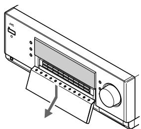 JVC RX-DP20VBK - Press DOOR DOWN so that you can use the other buttons inside the front door. - 2