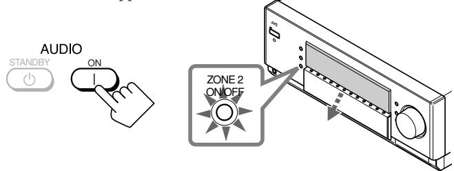 AUDIO STANDBY ON ZONE 2 ON OFF