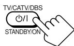 JVC RX-DP20VBK - Try to operate your TV by pressing TV/CATV/DBS ⏻/l (STANDBY/ON). - 1