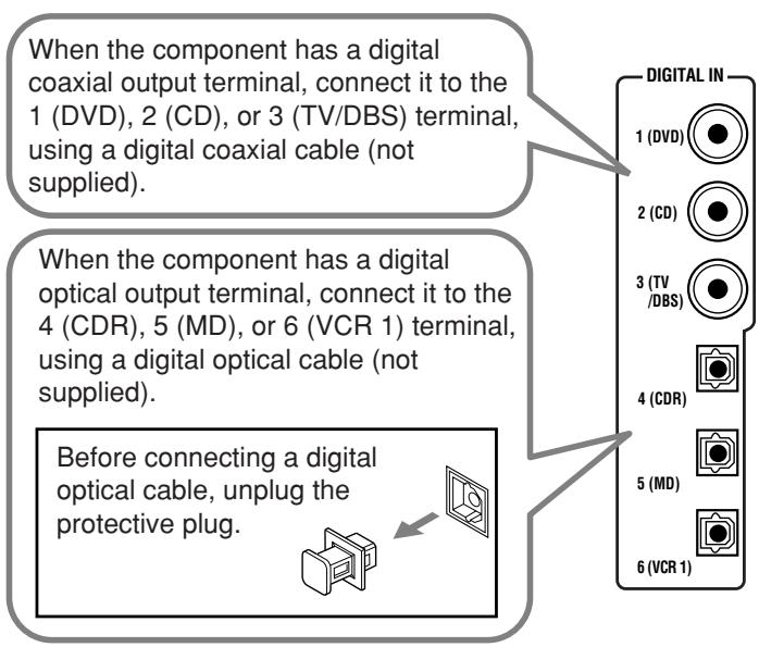 JVC RX-DP20VBK - Digital input terminals - 2
