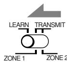 JVC RX-DP20VBK - Set the LEARN/TRANSMIT (ZONE 1/ZONE 2) selector to "LEARN." - 1