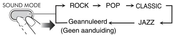 JVC UXG110 - Kiezen van een geluidsfunctie - 1