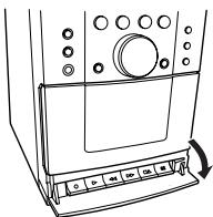 JVC UXG110 - Die Abdeckung öffnen. - 1