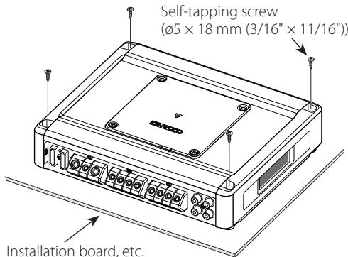 KENWOOD KAC-X4D - Installation procedure - 1