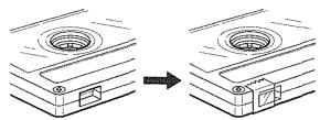 KENWOOD X-VH7 - Linguetta di sicurezza (dispositivo di protezione alla registrazione) - 2