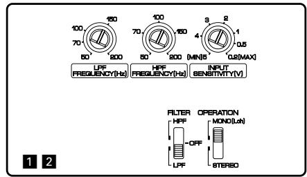 KENWOOD KAC-7202 - Commande frequency (fréquence d'amplification des basses) (KAC-7252 uniquement) - 4