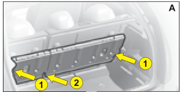 CITROEN C3 1 - Dépose de la tablette - 1