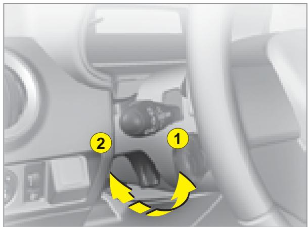 CITROEN C3 1 - Réglage manuel en hauteur du volant - 1
