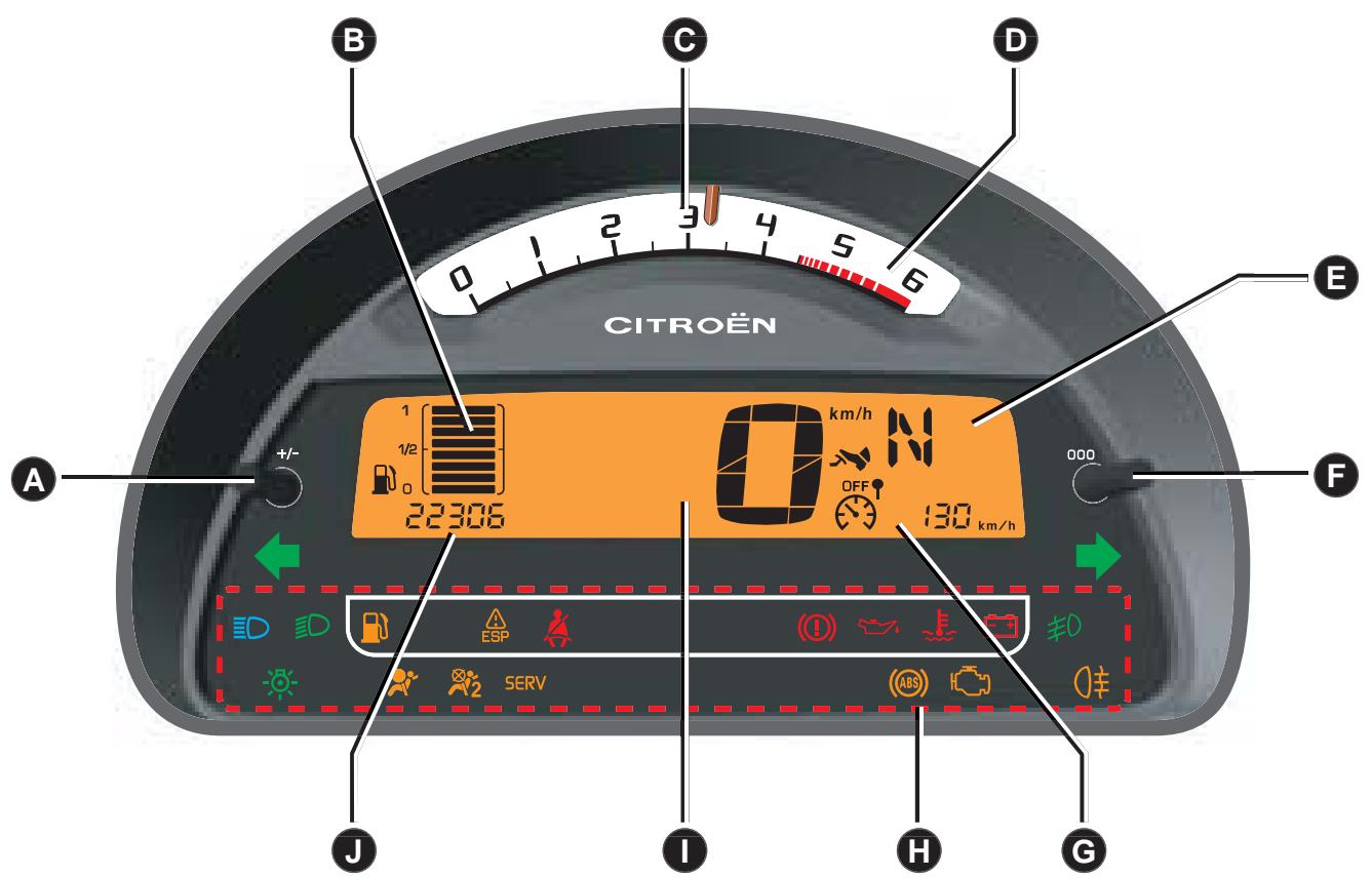 CITROEN C3 1 - Témoin de mini carburant/Jauge à carburant - 1