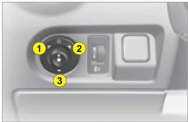 CITROEN C3 1 - Réglage des rétroviseurs extérieurs - 1