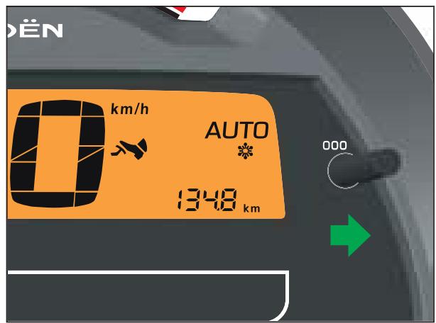 CITROEN C3 1 - Fonctionnement en mode automatique SPORT ou NEIGELevier de selection de la boîte de vitesses automatique sur D : - 6