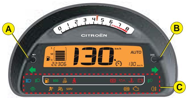 CITROEN C3 1 - Fonctionnement si l'échéance de révision est dépassée - 5