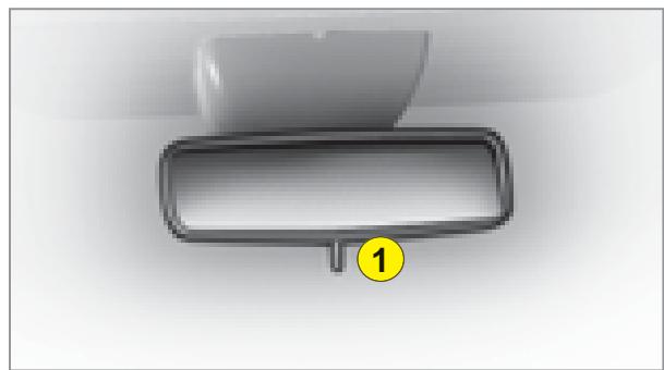 CITROEN C3 1 - Réglage du rétroviseur interieur - 1