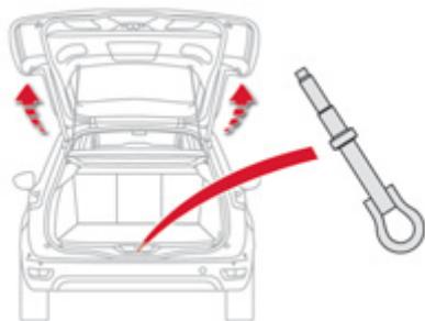 CITROEN C4 PICASSO 2013 - Accès à l'outillage - 1
