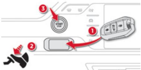 CITROEN C4 PICASSO 2013 - Démarrage du moteur - 1