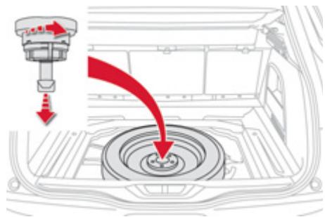 CITROEN C4 PICASSO 2013 - Accès à la roue de secours - 2