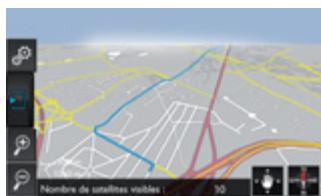 Nombre de satellites visibles : 30