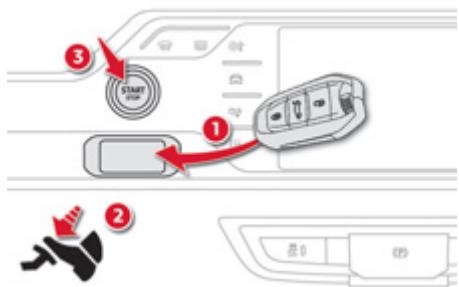 CITROEN C4 PICASSO 2013 - Démarrage du moteur - 1